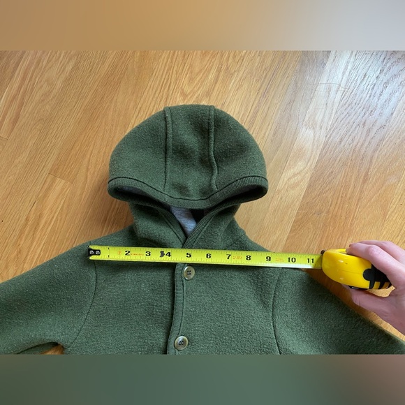 Mama Owl Disana Boiled Merino Wool Overall- Olive, size 12-24 mo - Picture 4 of 12